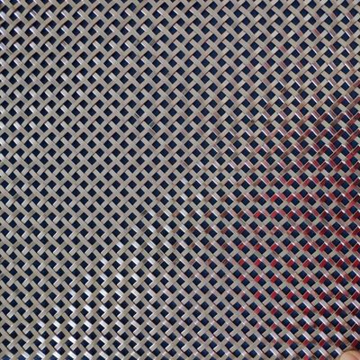 Decorative Metal Crimped Flat Wire Screen Mesh For Cabinets