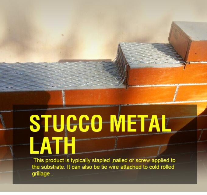 ASTM A653 Stucco Wire Mesh 27"*96" Self Furring Expanded Metal Lath