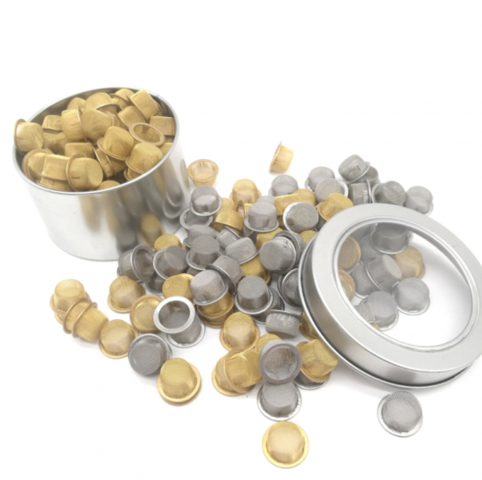 Round Hookah Bowl 0.15mm Wire Mesh Filter For Smoking Pipe