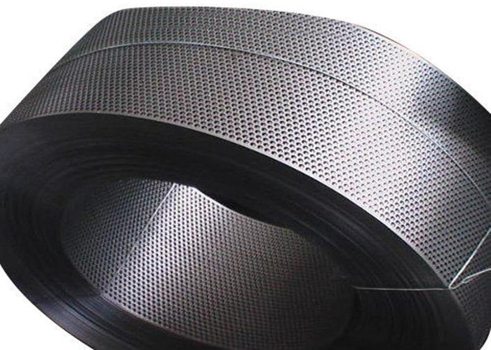 Galvanized Perforated Stainless Steel Tube , Slotted Metal Tube 0.41