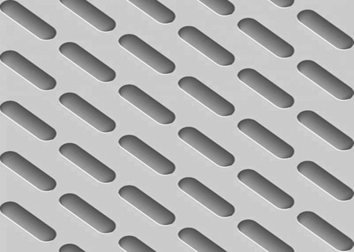 Cold Rolled Steel Slotted Aluminum Sheet 41 74 Open Area High Strength Weight Ratio