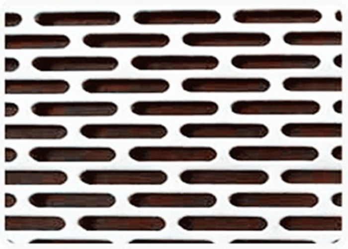 0 4 3mm Thick Slotted Perforated Metal Slotted Sheet Metal Large Open Area