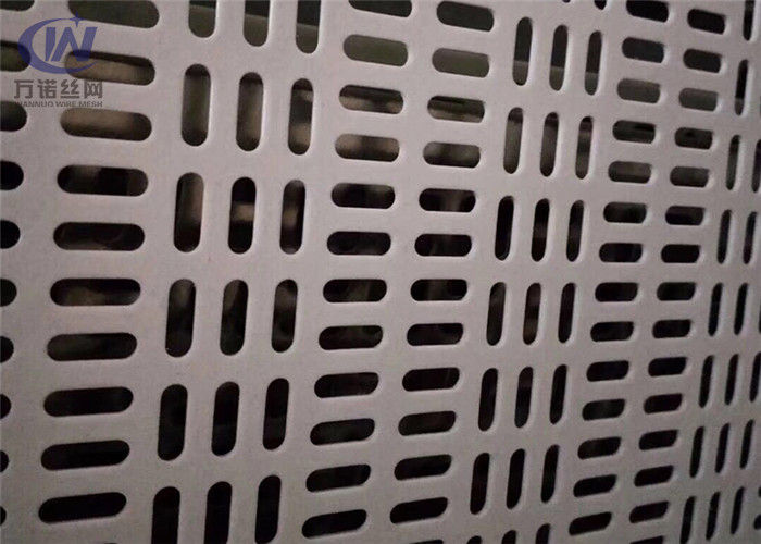 Slotted Hole Perforated Aluminum Sheet Metal Anodized Decorative 1.22x2