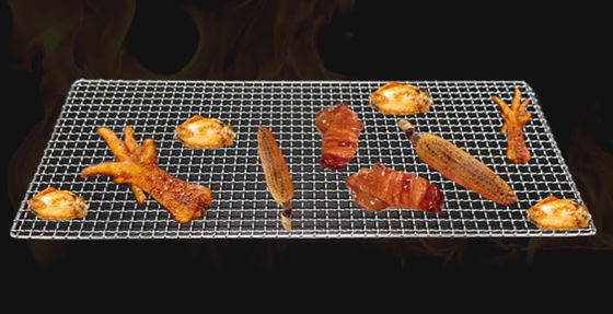 304 Stainless Steel BBQ Grill Mesh 165-550mm Round High Temp Resistant