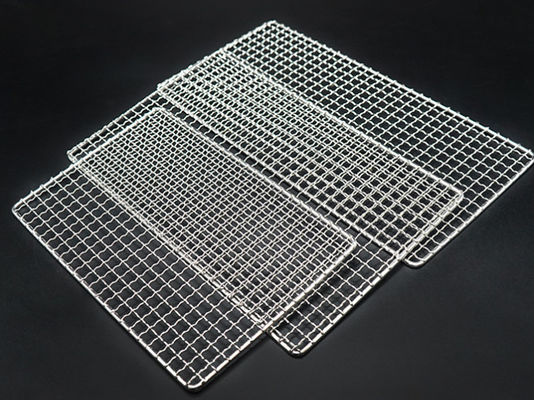 Carbon Baking Stainless Steel Cross Bbq Grill Wire Mesh For Outdoor Picnic