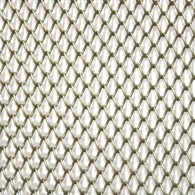 Decorative Aluminum 1.8mm Architectural Metal Mesh Chain Link Curtain Coil Drapery