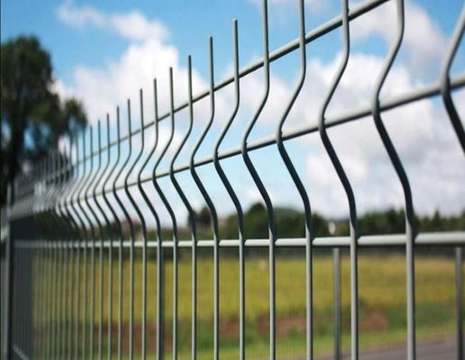 3D Powder Coated Metal Wire Mesh Fence with Square Round Post