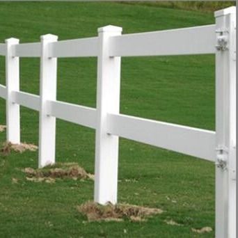 100% Virgin Pvc Welded Wire Mesh Fence Vinyl 3 Rail White For Ranch Livestock Farm Horse