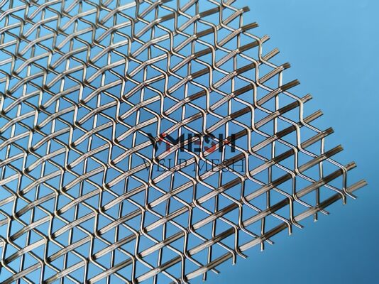 Durable Stainless Steel Crimped Woven Mesh for Building Elevation Decorative Architectural Crimped Mesh