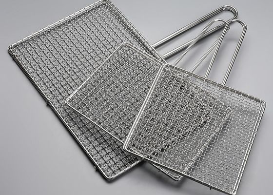 0.5mm-5.0mm Wire Charcoal BBQ Grill Wire Mesh Grates 100*200mm 300*500mm