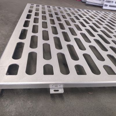 Customized Size Perforated Metal Mesh Architectural Panels Slotted Hole