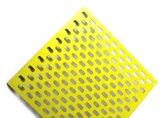Vibrating Aluminum Slotted Hole Perforated Metal Mesh 1-10mm Thickness Decorative