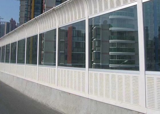 Highway Soundproof Perforated Metal Mesh 80mm 100mm Perforated Noise Barrier Panels