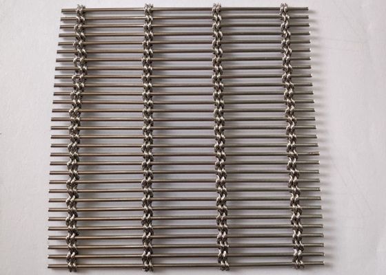 Architectural SS 316 316L Woven Wire Mesh Wall Cladding ISO9002