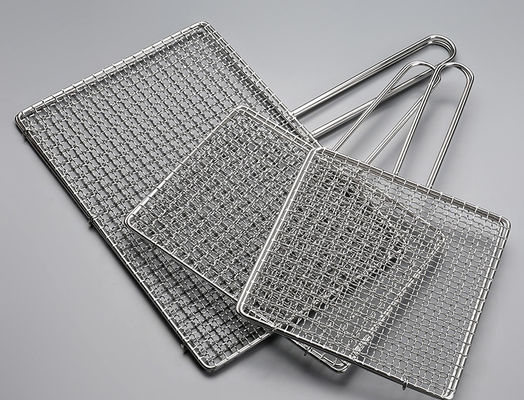 Rectangular Bbq Woven Crimped Wire Mesh 430 Stainless Steel