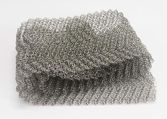 SS316 0.2mm Wire Knitted Filter Wire Mesh 2x3mm 12x6mm Hole