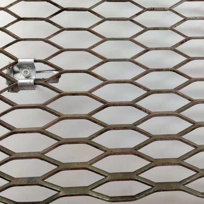 Heavy Duty 3m X 1.5m Expanded Steel Mesh Hot Dipped Galvanized Hexagonal Hole
