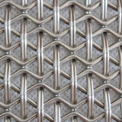 Stainless Steel Galvanized Square Woven Wire Mesh Crimped
