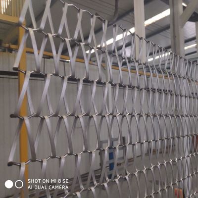1.2 Mm Spiral Link Flat Wire Mesh Conveyor Belt Cladding Balance Weave