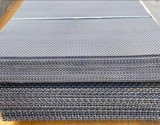 High Carbon Steel Crimped Woven Vibrating Screen Mesh For Mine Coal Quarry