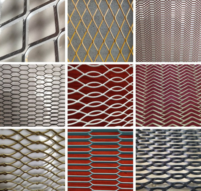 Q235 Q195 Gothic Expanded Metal Mesh 4x8 Galvanised Expanded Metal Lathing
