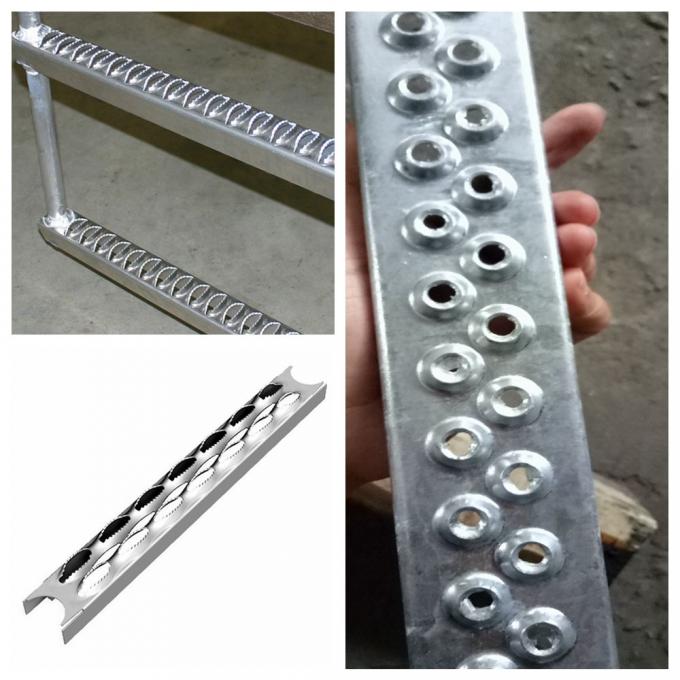 Galvanized Steel Non-Slip Ladder Rung Covers | 13-14 Gauge