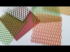 architectural facade design mesh cladding PVDF decorative Aluminum Expanded Mesh