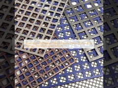 Aluminum Perforated Metal Facade Panels Decorative Curtain Wall Perforated Mesh