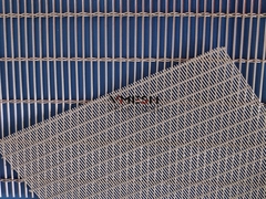 Decorative Stainless Steel Cable Rod Woven Metal Wire Mesh for Facade Curtain