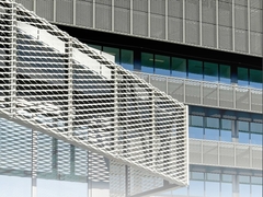 Perforated Powder Coated Aluminium Expanded Metal Mesh For Exterior Wall Decoration