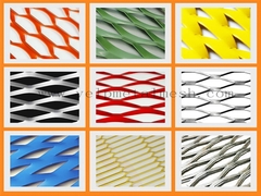 Powder Coated Wall Cladding Expanded Metal Facade Mesh