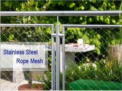 Woven Flexible Stainless Steel Wire Rope Net for Photovoltaic Construction