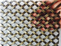 Flexible 304 316 Stainless Steel Architectural Woven Wire Mesh 2.5m 4.0m Width