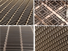 30%-60% Open area Architectural Metal Mesh 0.5mm-4.0mm Wire Mesh Stair Railing