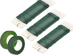 22 Gauge 18 Gauge 100pcs Floral DIY Hand Gardening Illustration Green