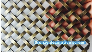 What is the application of decorative stainless steel woven mesh?