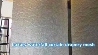 How to use the waterfall chain link curatin screen mesh 