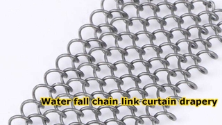 How to produce the water fall chain link curtain drapery ? 