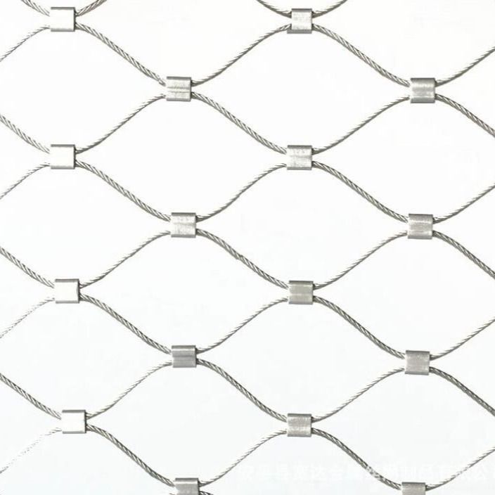 Safety Fencing For Zoo Flexible 304 Stainless Steel Wire Rope Mesh