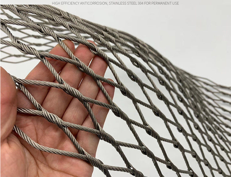 Hand Woven Flexible Stainless Steel Rope Mesh