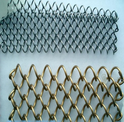 Aluminium Alloy Wire Screen Mesh Ceiling Curtain Chain Link Strip Drapery