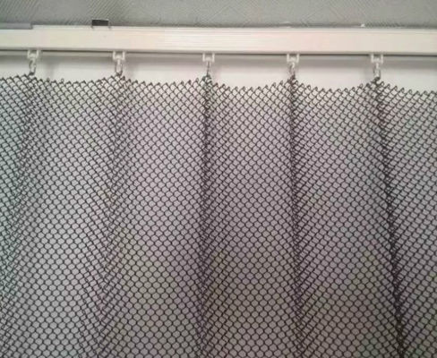 Aluminum Wire Gold Color Chain Link Metal Curtain Drapery for Room Divider
