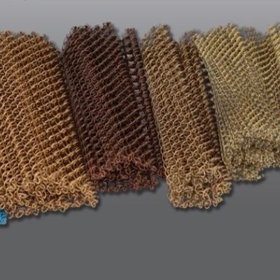 Aluminum Wire Decorative Customization Suspended Diamond Coil Drapery Mesh