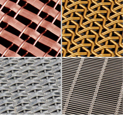 Antique Brass Stainless Steel Wire Mesh for Cabinets