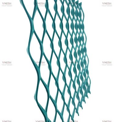 Low Carbon Expanded Metal Mesh Powder Coated for Building Decoration