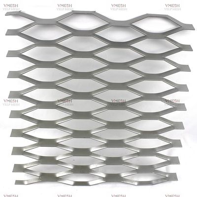 Hot Dip Galvanized Standard Expanded Metal Sheet  Flattened  Diamond Wire Mesh Panel