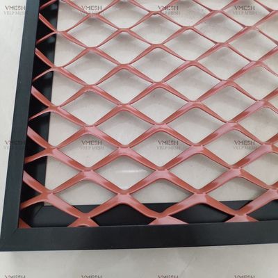 Aluminum Expanded Metal Mesh Anodized Powder Coated Custom Colors