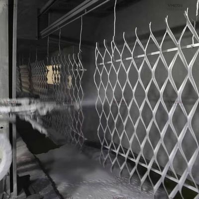 PVC Coated Expanded Metal Mesh Galvanized Expanded Metal Mesh For Window Guards