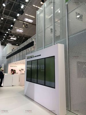 Powder Coated Color Diamond Wire Mesh Raised Galvanized Expanded Metal For Indoor Safety Fence