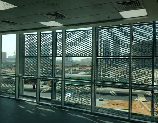 PVC Coated Expanded Metal Mesh Galvanized Expanded Metal Mesh For Window Guards